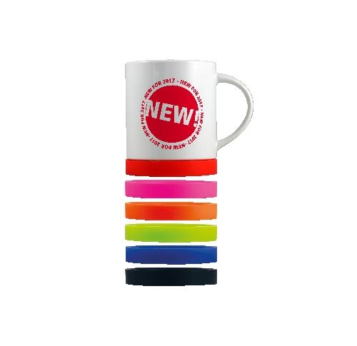 Silicon Base Mug Printed Logo